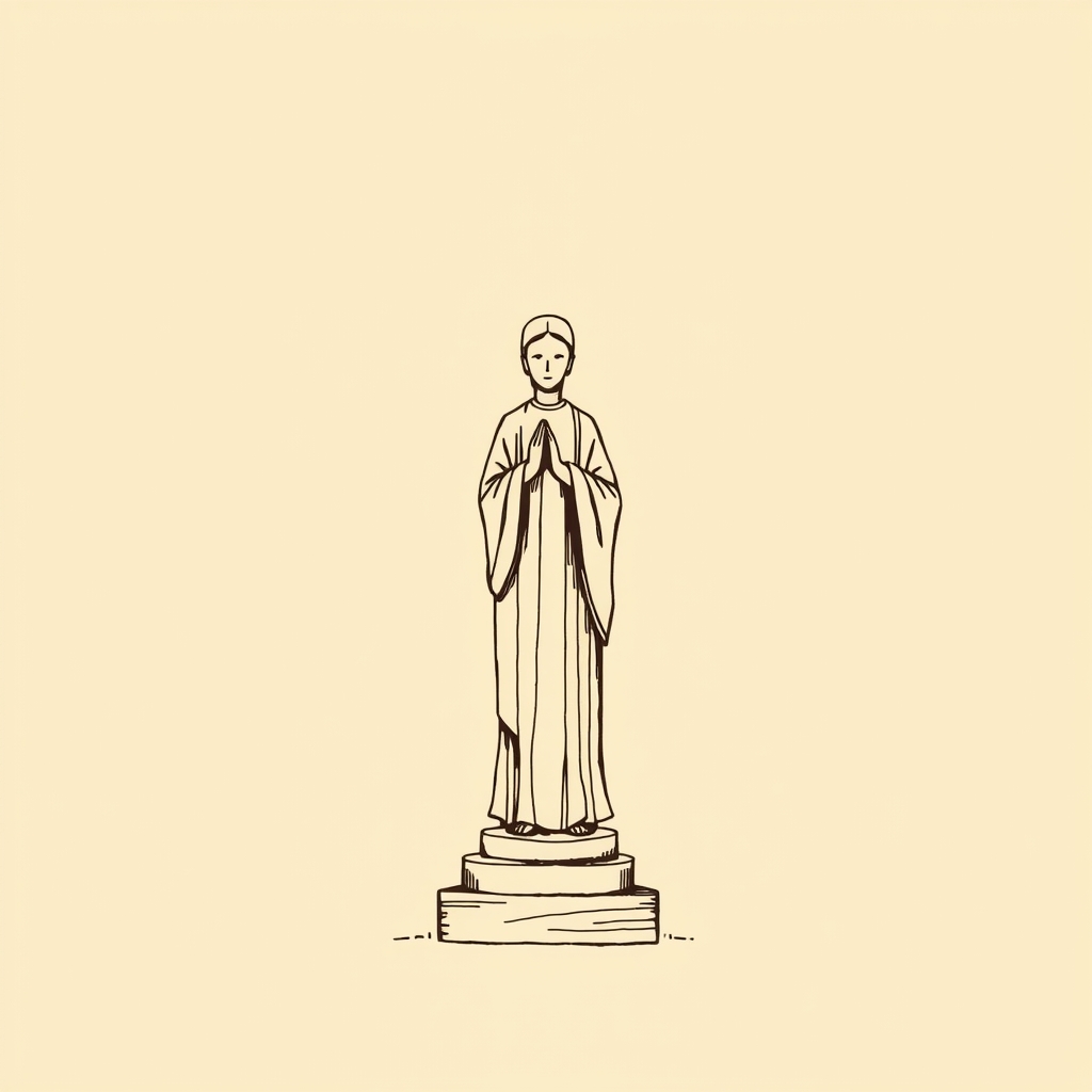 statue en bois