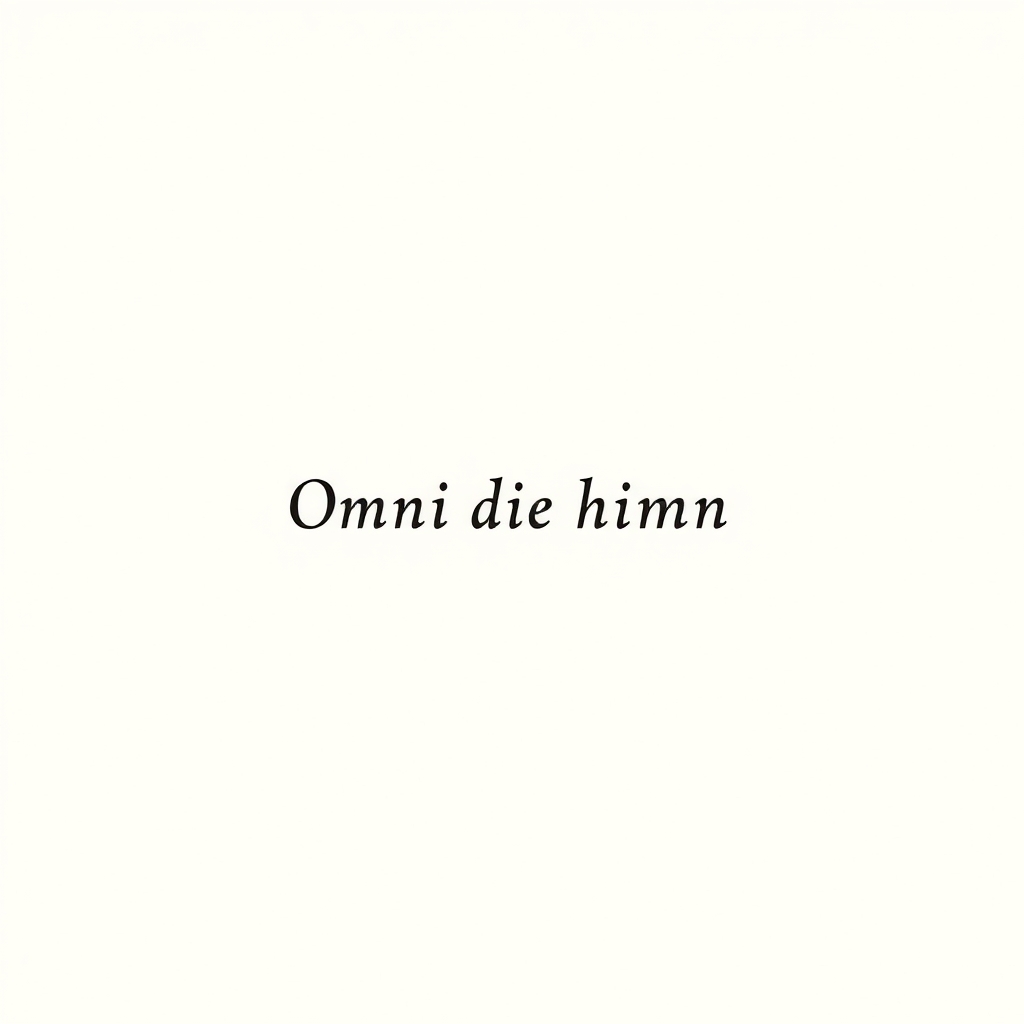 écrit (hymne Omni die)